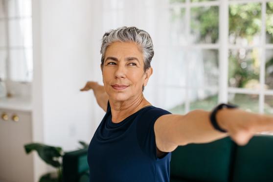 Woman thinking about how to keep her heart healthy as she ages